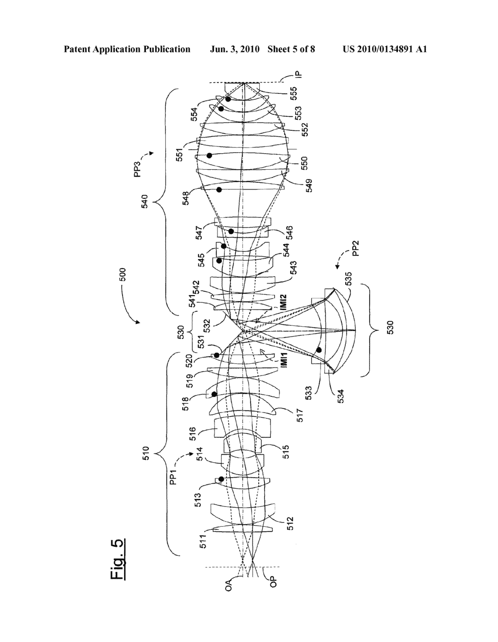 OPTICAL SYSTEM OF A MICROLITHOGRAPHIC PROJECTION EXPOSURE APPARATUS - diagram, schematic, and image 06