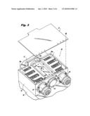 Heat sink assembly having interdigitated cooling fins diagram and image