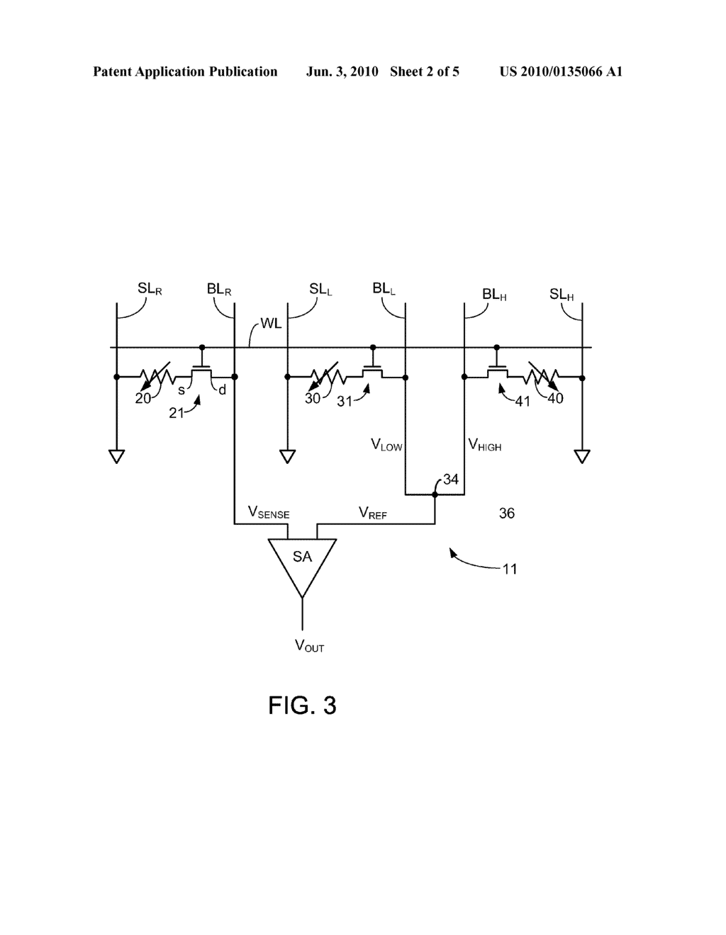 BIT LINE CHARGE ACCUMULATION SENSING FOR RESISTIVE CHANGING MEMORY - diagram, schematic, and image 03