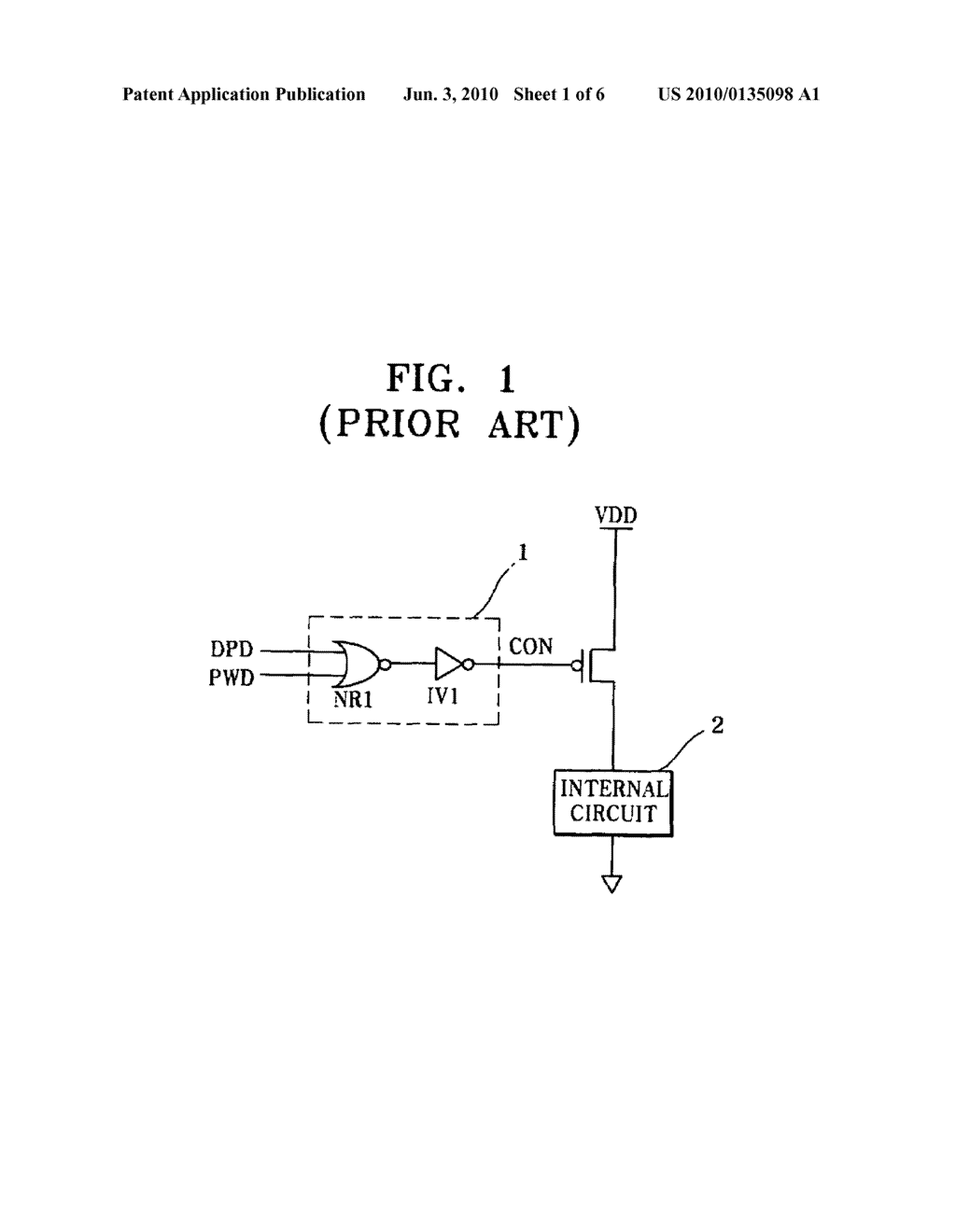Power control circuit and semiconductor memory device using the same - diagram, schematic, and image 02