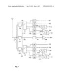 FRONT END MODULE FOR A MULTIBAND MULTISTANDARD COMMUNICATION END DEVICE WITH A SHARED ANTENNA diagram and image