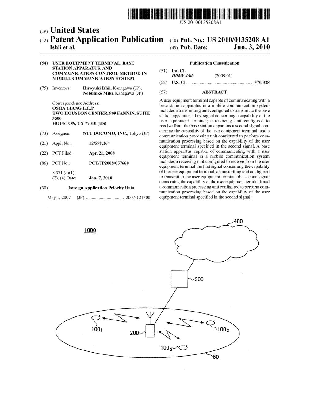 USER EQUIPMENT TERMINAL, BASE STATION APPARATUS, AND COMMUNICATION CONTROL METHOD IN MOBILE COMMUNICATION SYSTEM - diagram, schematic, and image 01