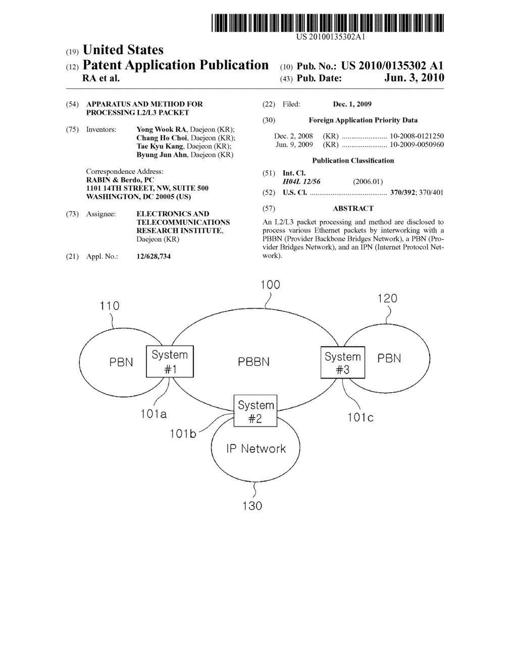 APPARATUS AND METHOD FOR PROCESSING L2/L3 PACKET - diagram, schematic, and image 01