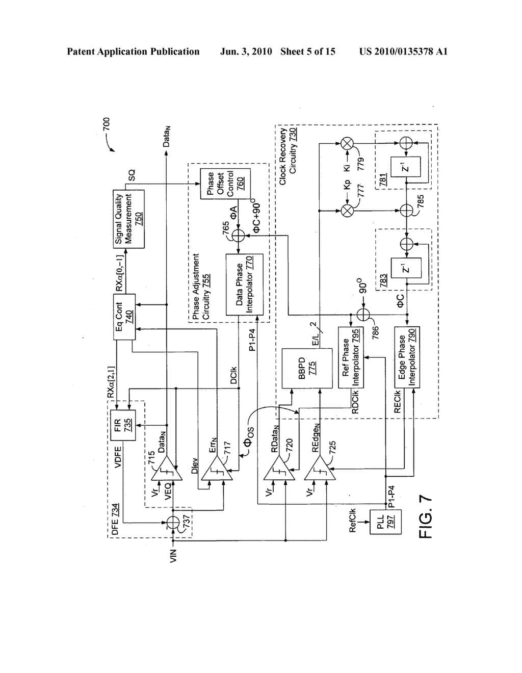 Receiver with Clock Recovery Circuit and Adaptive Sample and Equalizer Timing - diagram, schematic, and image 06