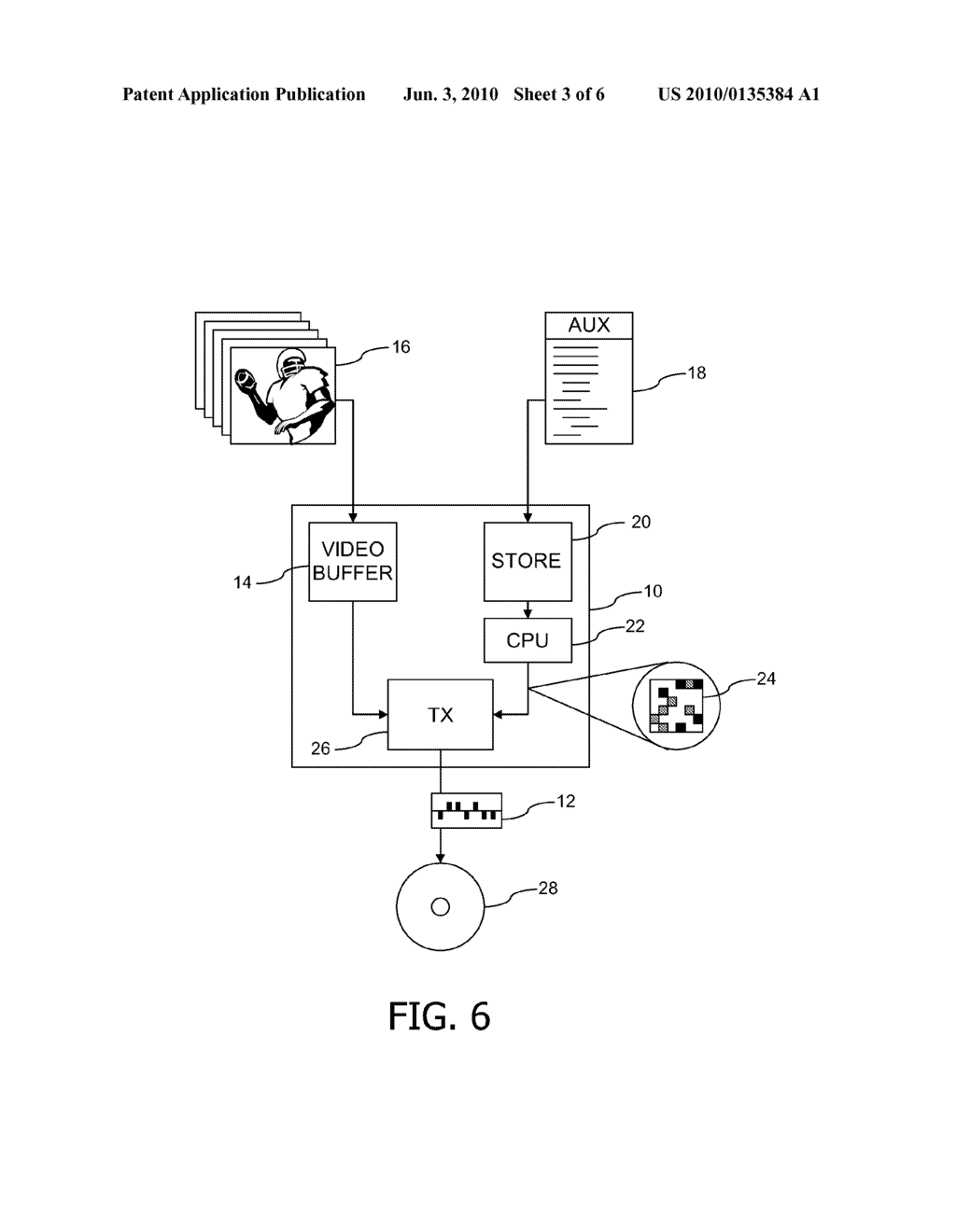 CREATION AND HANDLING OF A BITSTREAM COMPRISING VIDEO FRAMES AND AUXILIARY DATA - diagram, schematic, and image 04