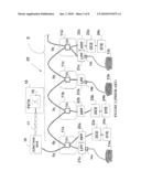 NETWORK COMBINING WIRED AND NON-WIRED SEGMENTS diagram and image