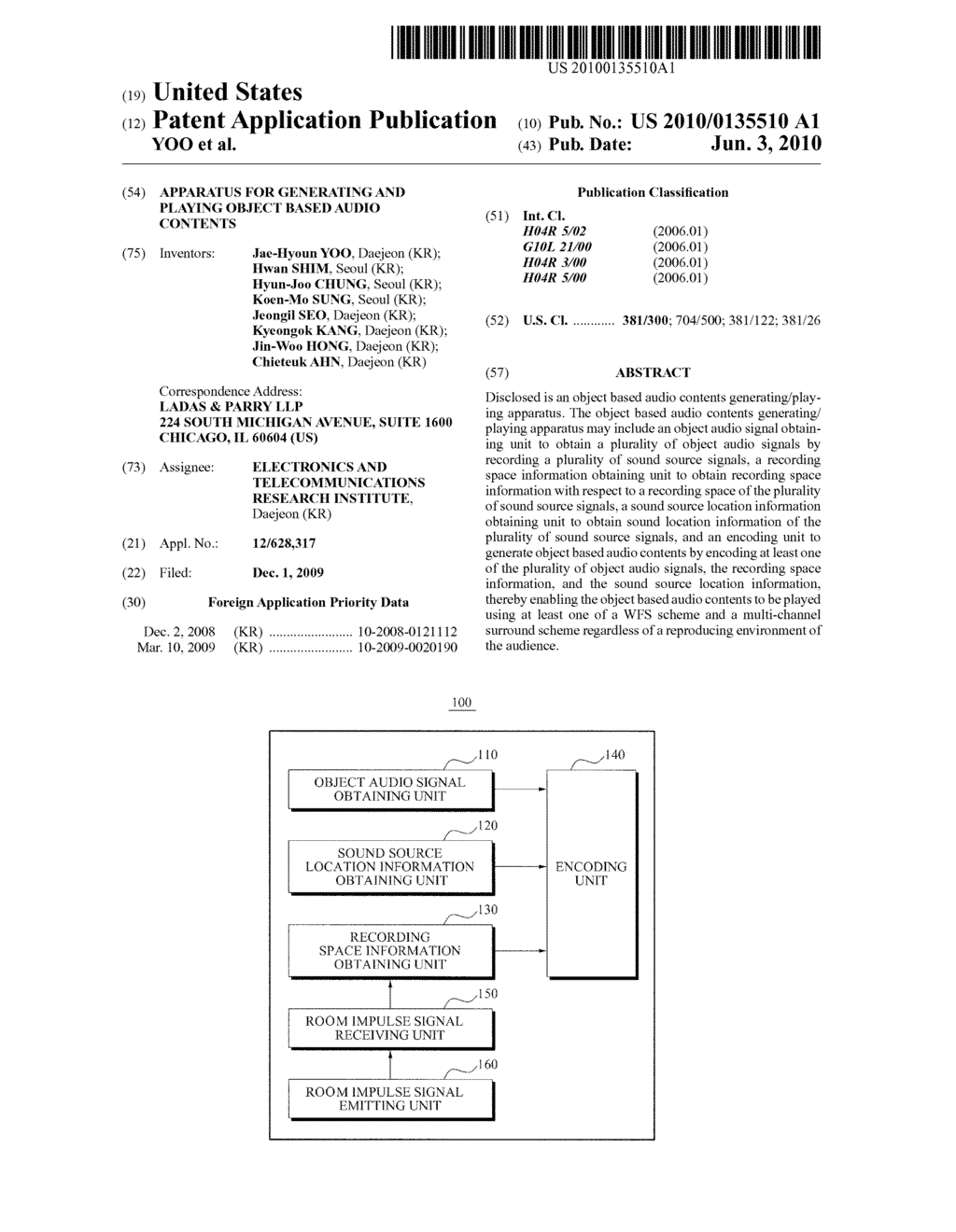 APPARATUS FOR GENERATING AND PLAYING OBJECT BASED AUDIO CONTENTS - diagram, schematic, and image 01