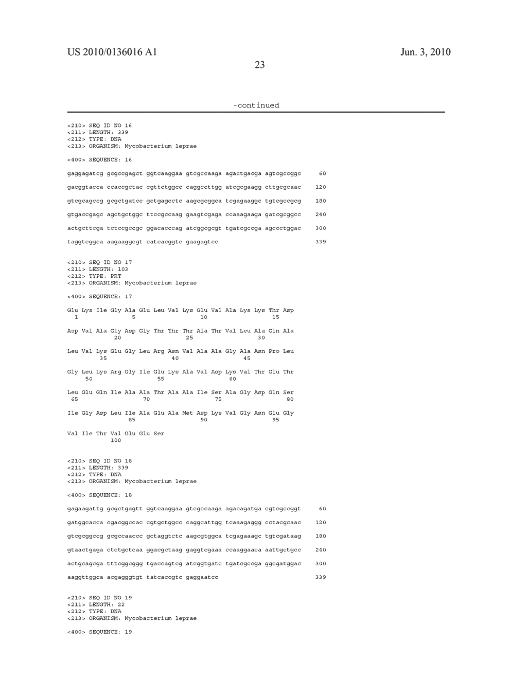 HEAT SHOCK PROTEINS FROM MYCOBACTERIUM LEPRAE AND USES THEREOF - diagram, schematic, and image 37