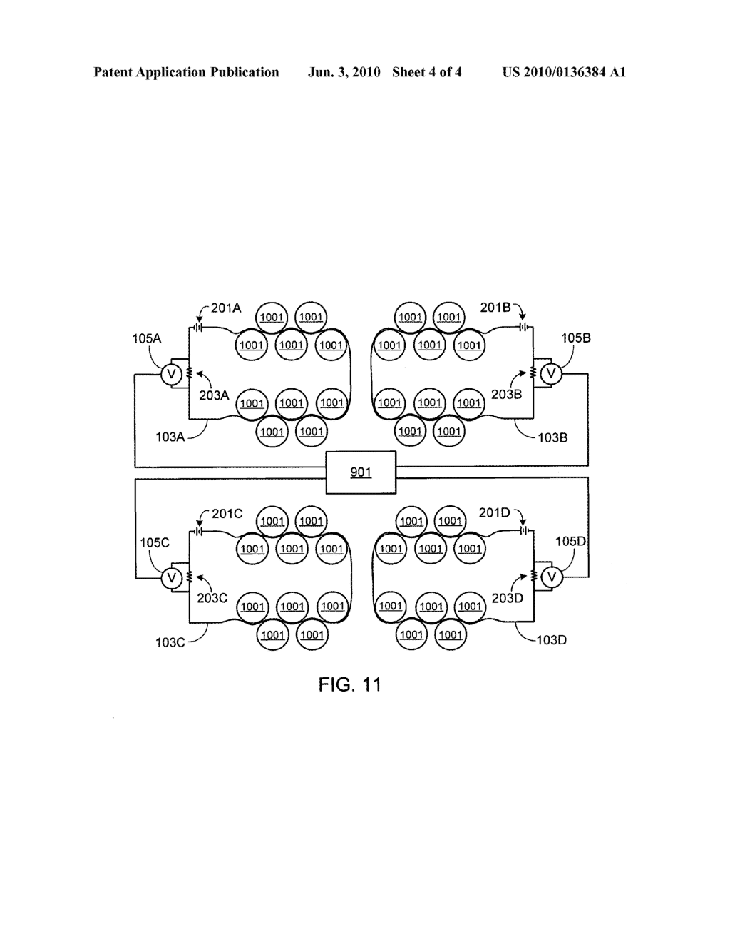 Battery thermal event detection system using an electrical conductor with a thermally interruptible insulator - diagram, schematic, and image 05