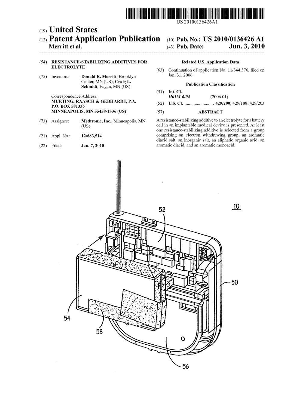 RESISTANCE-STABILIZING ADDITIVES FOR ELECTROLYTE - diagram, schematic, and image 01