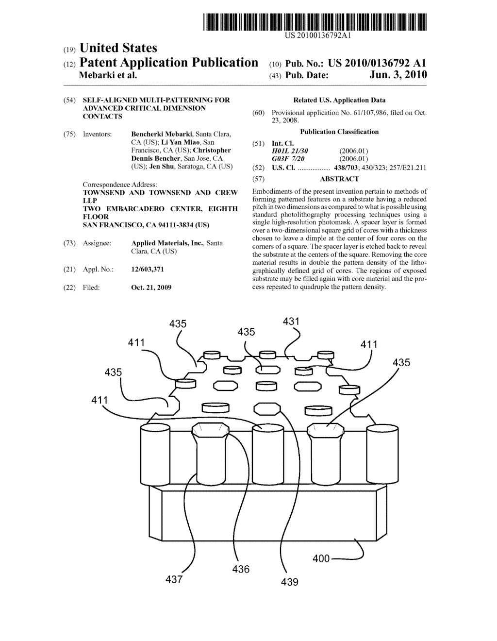 SELF-ALIGNED MULTI-PATTERNING FOR ADVANCED CRITICAL DIMENSION CONTACTS - diagram, schematic, and image 01