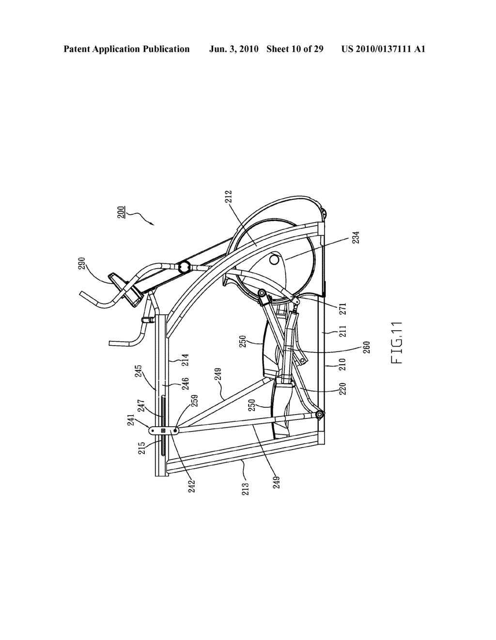 Stationary Exercise Apparatus - diagram, schematic, and image 11