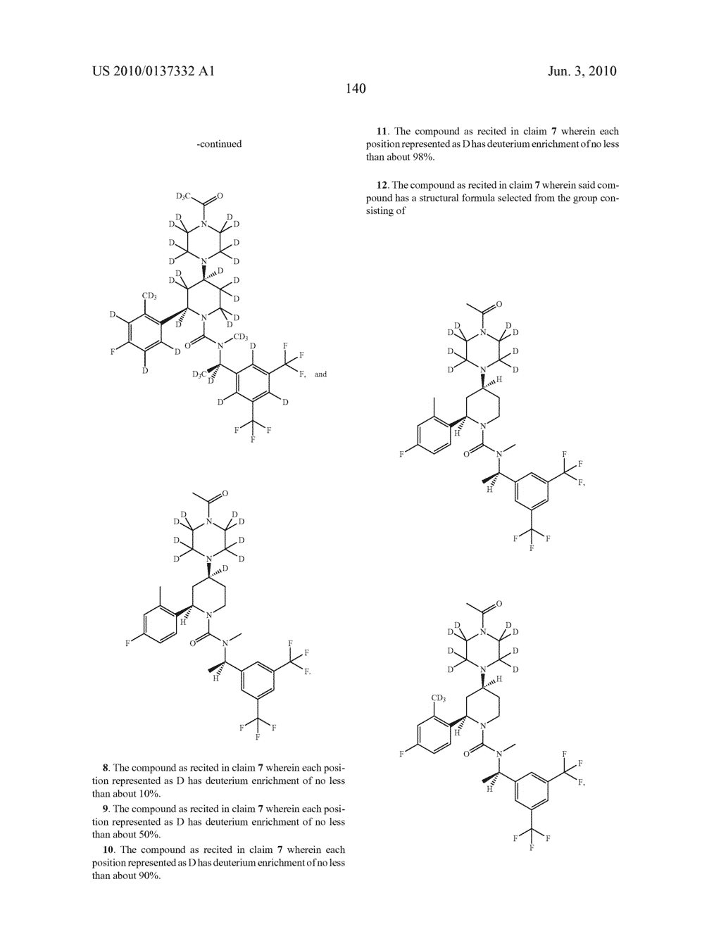 PIPERAZINE MODULATORS OF NK-1 RECEPTORS - diagram, schematic, and image 141