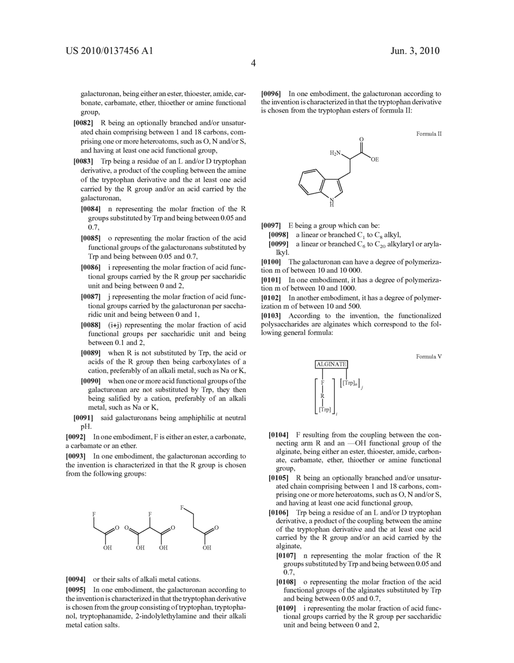 Polysaccharides functionalized by tryptophan derivatives - diagram, schematic, and image 05