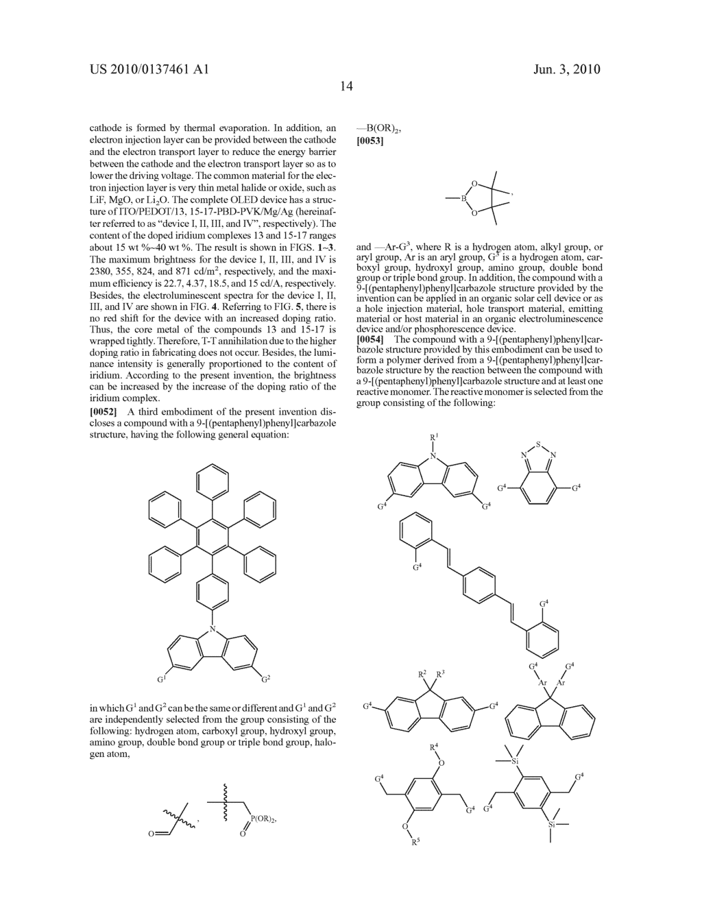 (Pentaphenyl)phenyl Group Containing Compound, Polymeric Derivative Thereof And Method For Forming The Same - diagram, schematic, and image 20