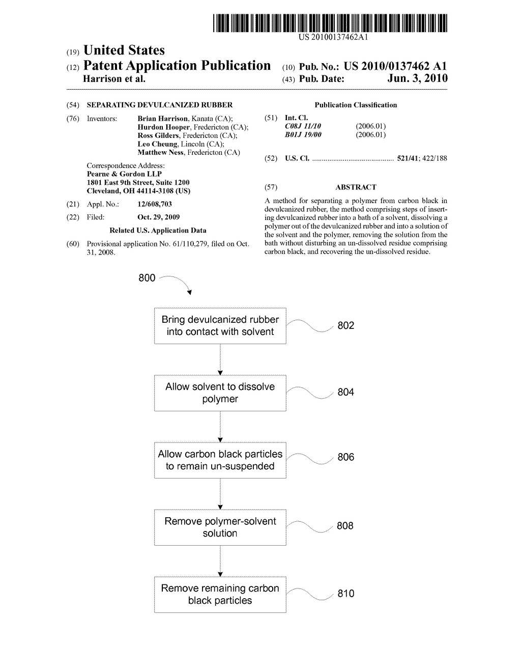 SEPARATING DEVULCANIZED RUBBER - diagram, schematic, and image 01