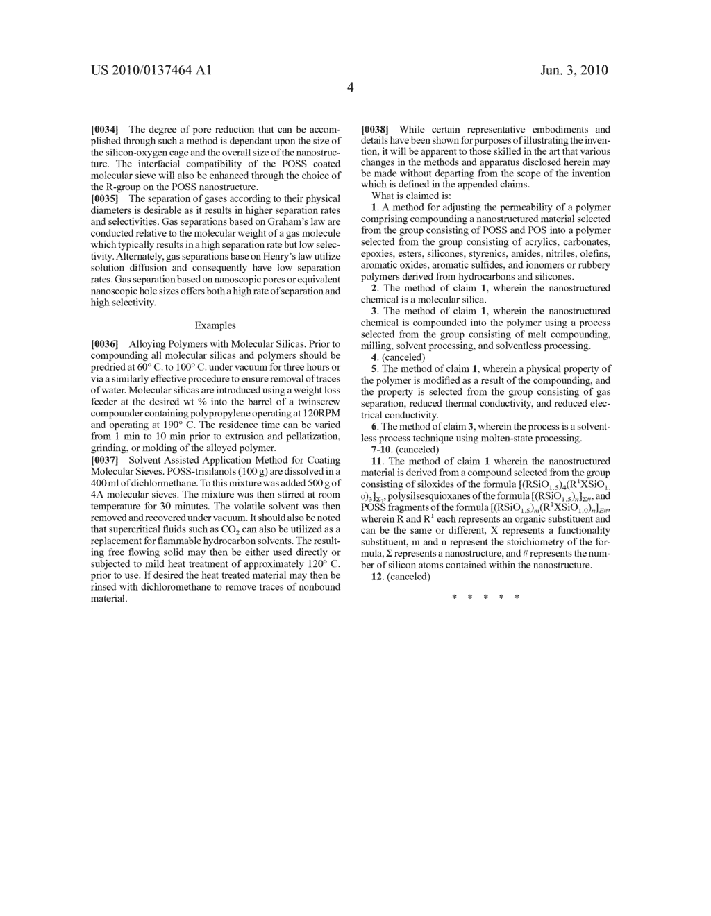 POROSITY CONTROL WITH POLYHEDRAL OLIGOMERIC SILSESQUIOXANES - diagram, schematic, and image 10