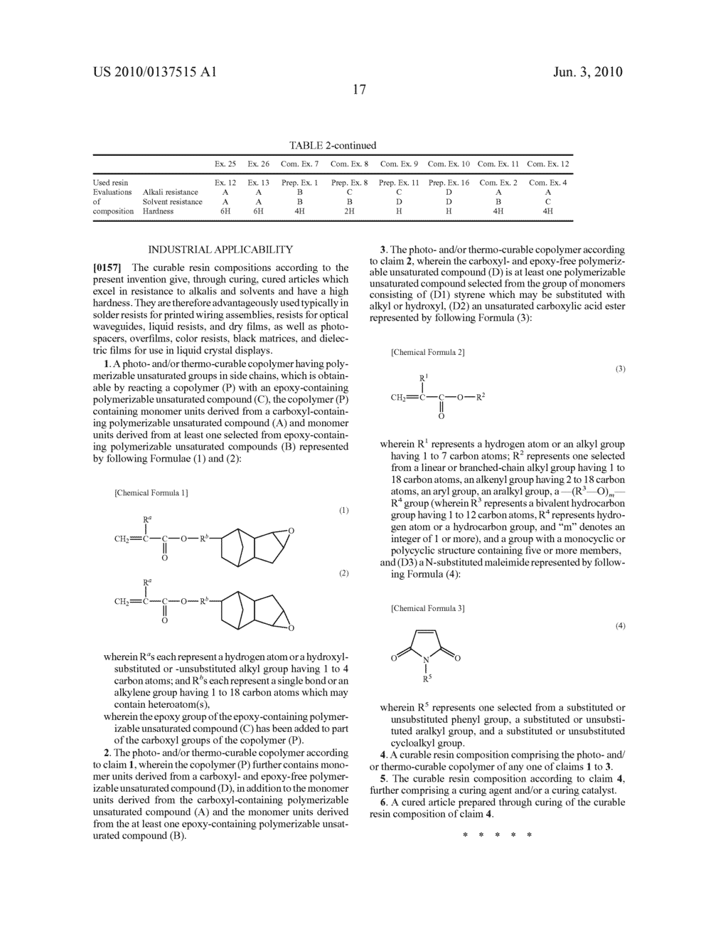 PHOTO- AND/OR THERMO-CURABLE COPOLYMER, CURABLE RESIN COMPOSITIONS, AND CURED ARTICLES - diagram, schematic, and image 18