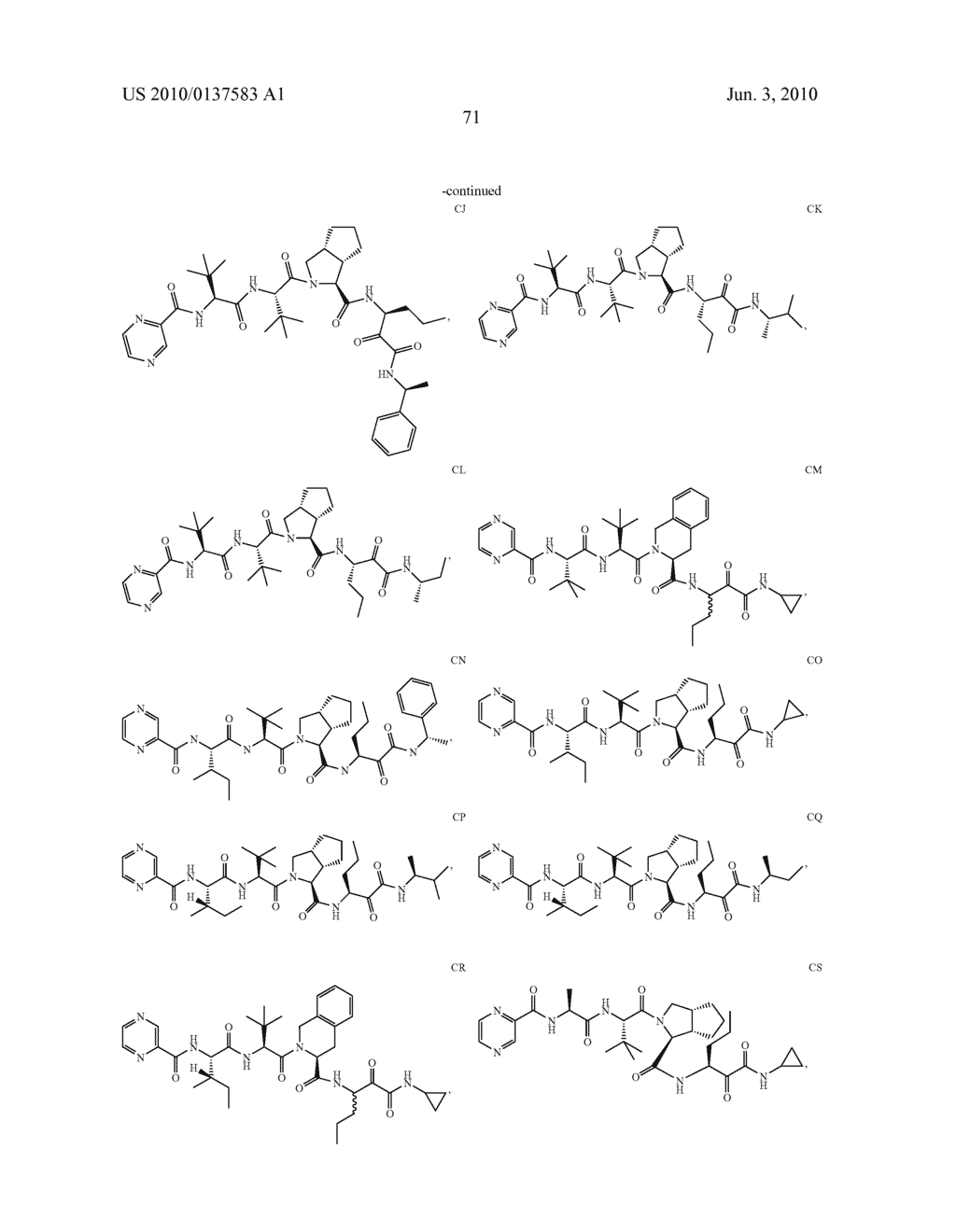 Peptidomimetic protease inhibitors - diagram, schematic, and image 86