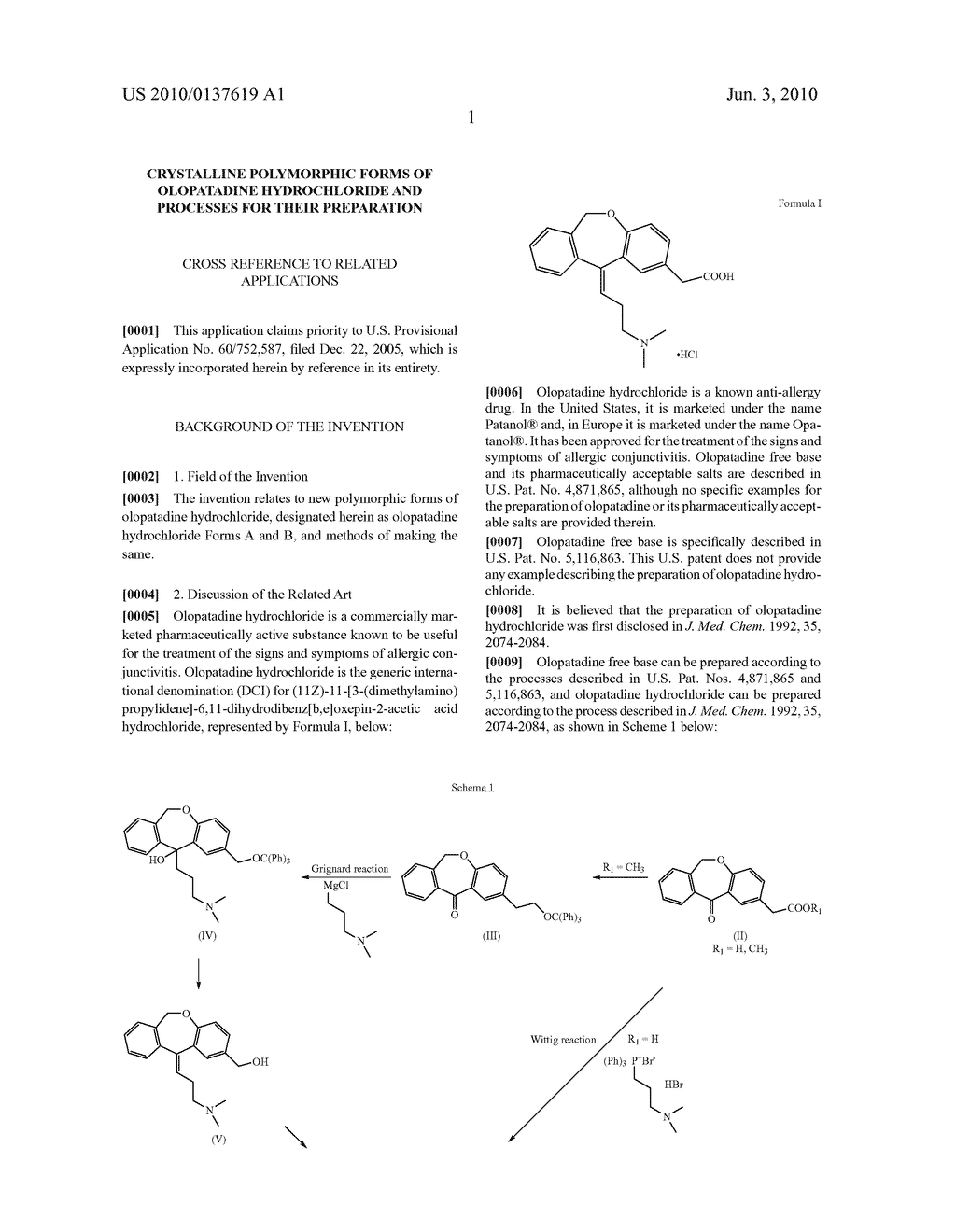 CRYSTALLINE POLYMORPHIC FORMS OF OLOPATADINE HYDROCHLORIDE AND PROCESSES FOR THEIR PREPARATION - diagram, schematic, and image 08