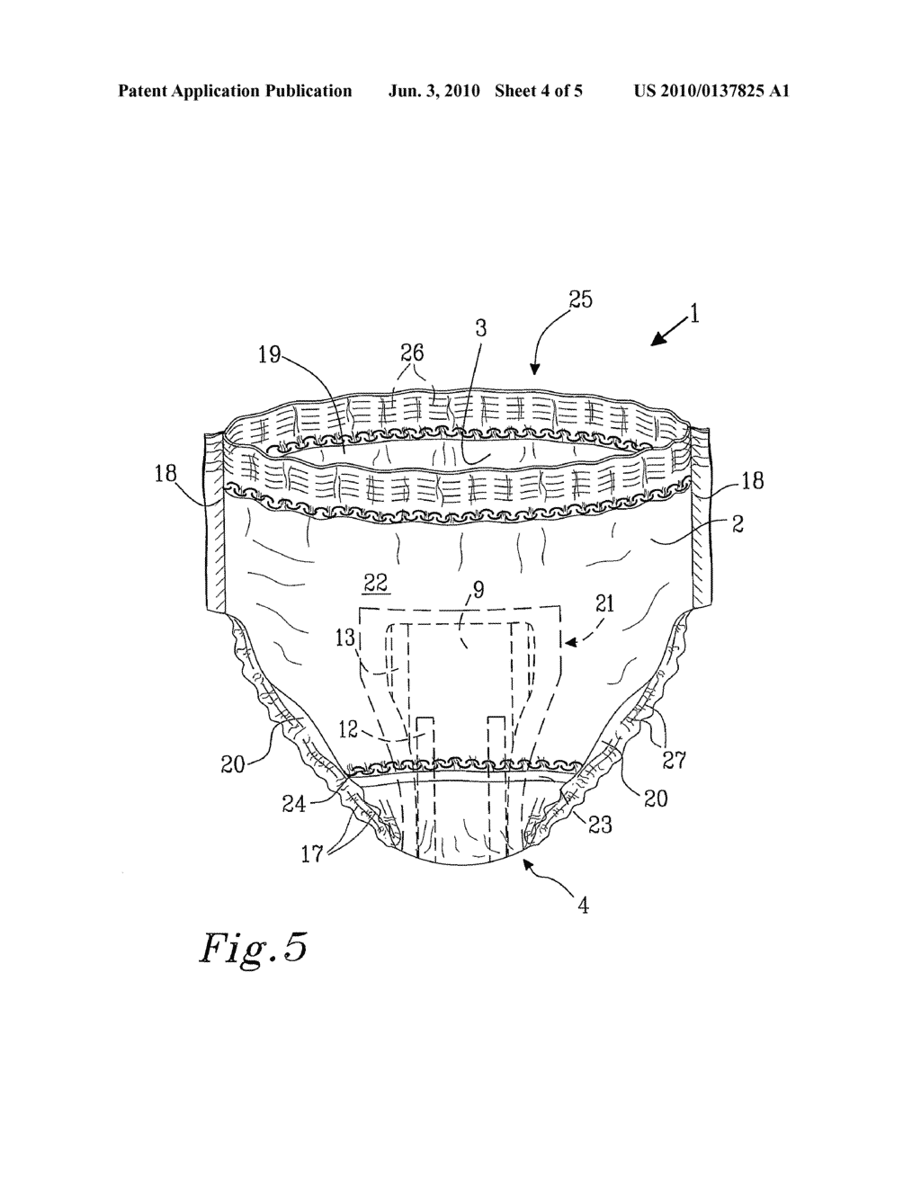 ABSORBENT ARTICLE WITH LEAK BARRIERS - diagram, schematic, and image 05