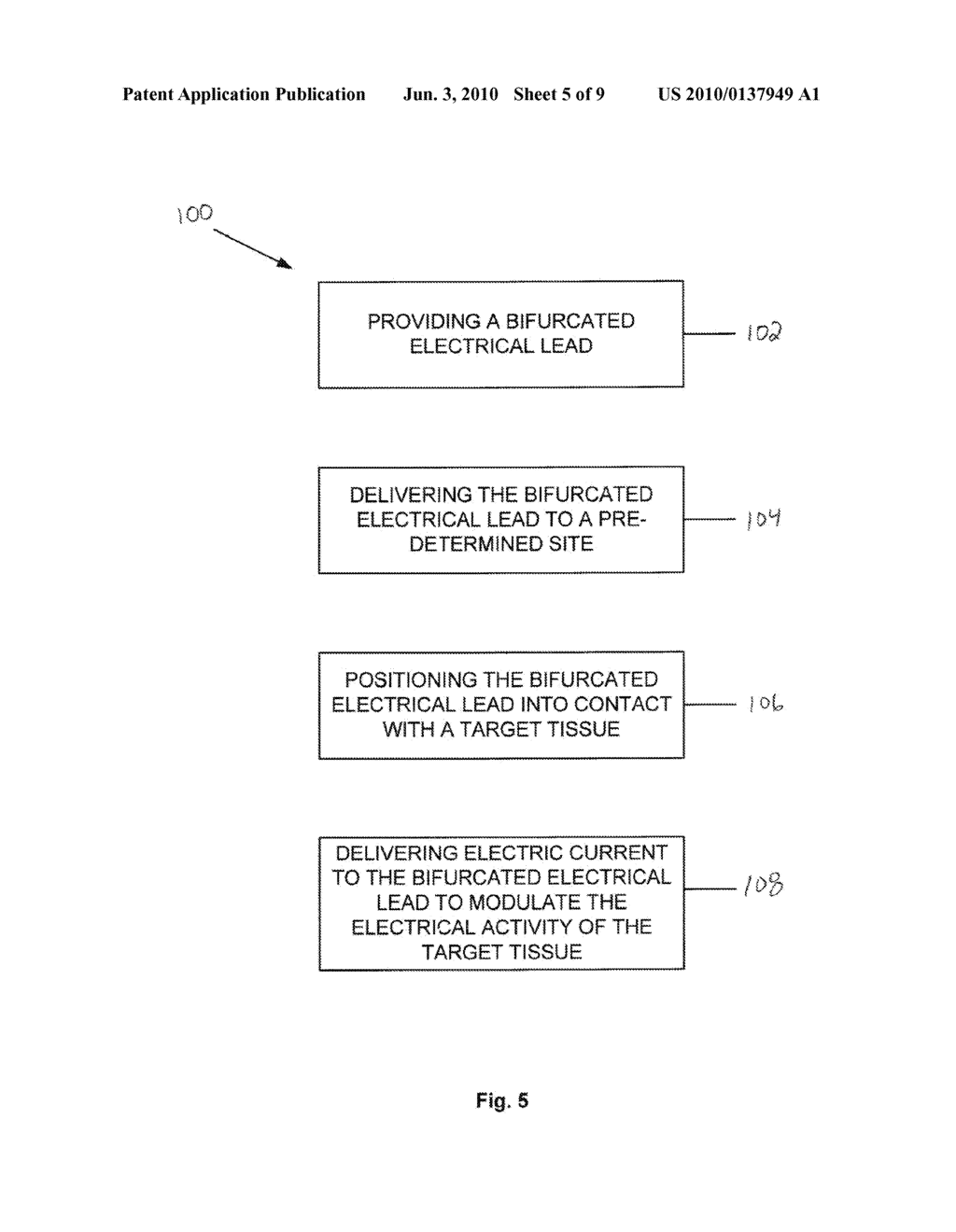 BIFURCATED ELECTRICAL LEAD AND METHOD OF USE - diagram, schematic, and image 06