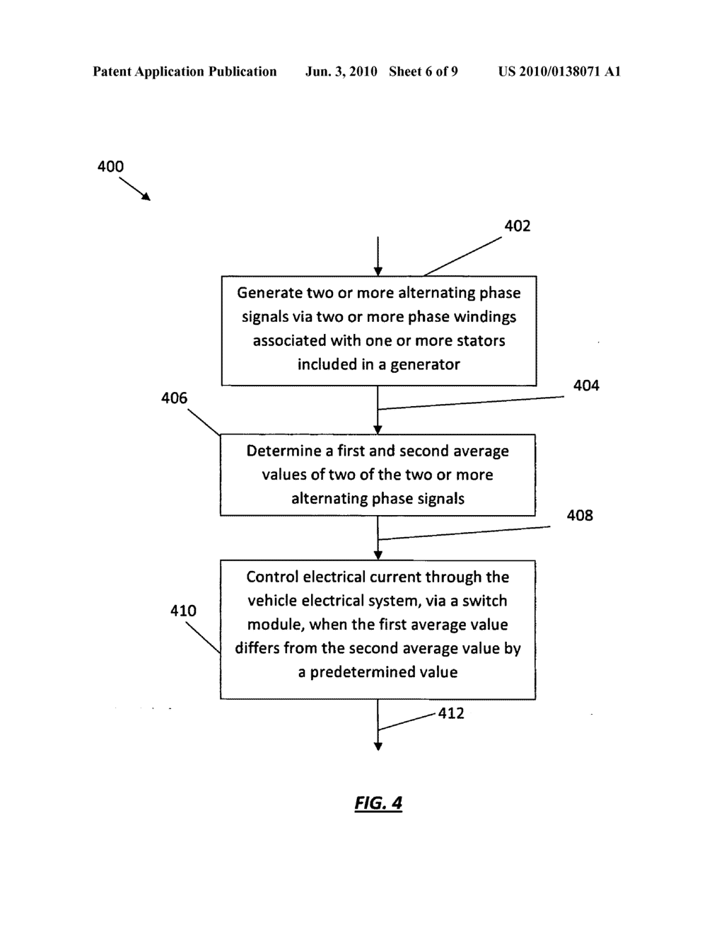 System and method for generator phase signal monitoring and control of electrical current distribution - diagram, schematic, and image 07