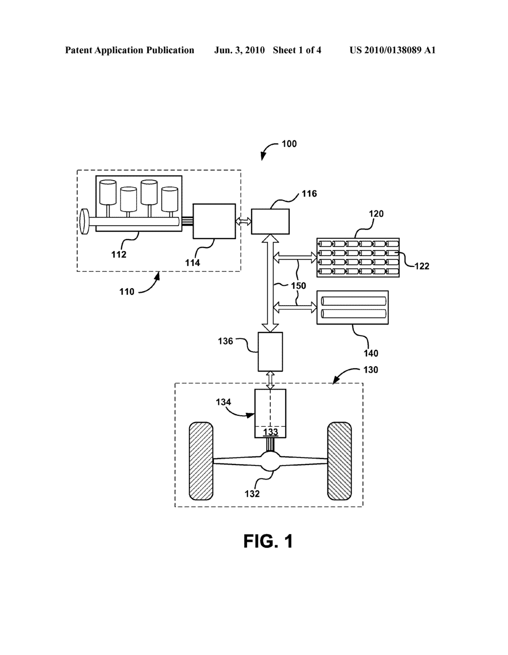 Hybrid electric vehicle system and method for initiating and operating a hybrid vehicle in a limited operation mode - diagram, schematic, and image 02