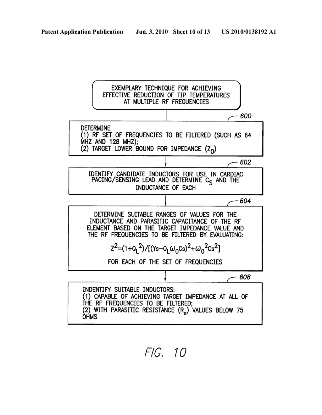 Systems and Methods for Selecting Components for Use in RF Filters Within Implantable Medical Device Leads Based on Inductance, Parasitic Capacitance and Parasitic Resistance - diagram, schematic, and image 11