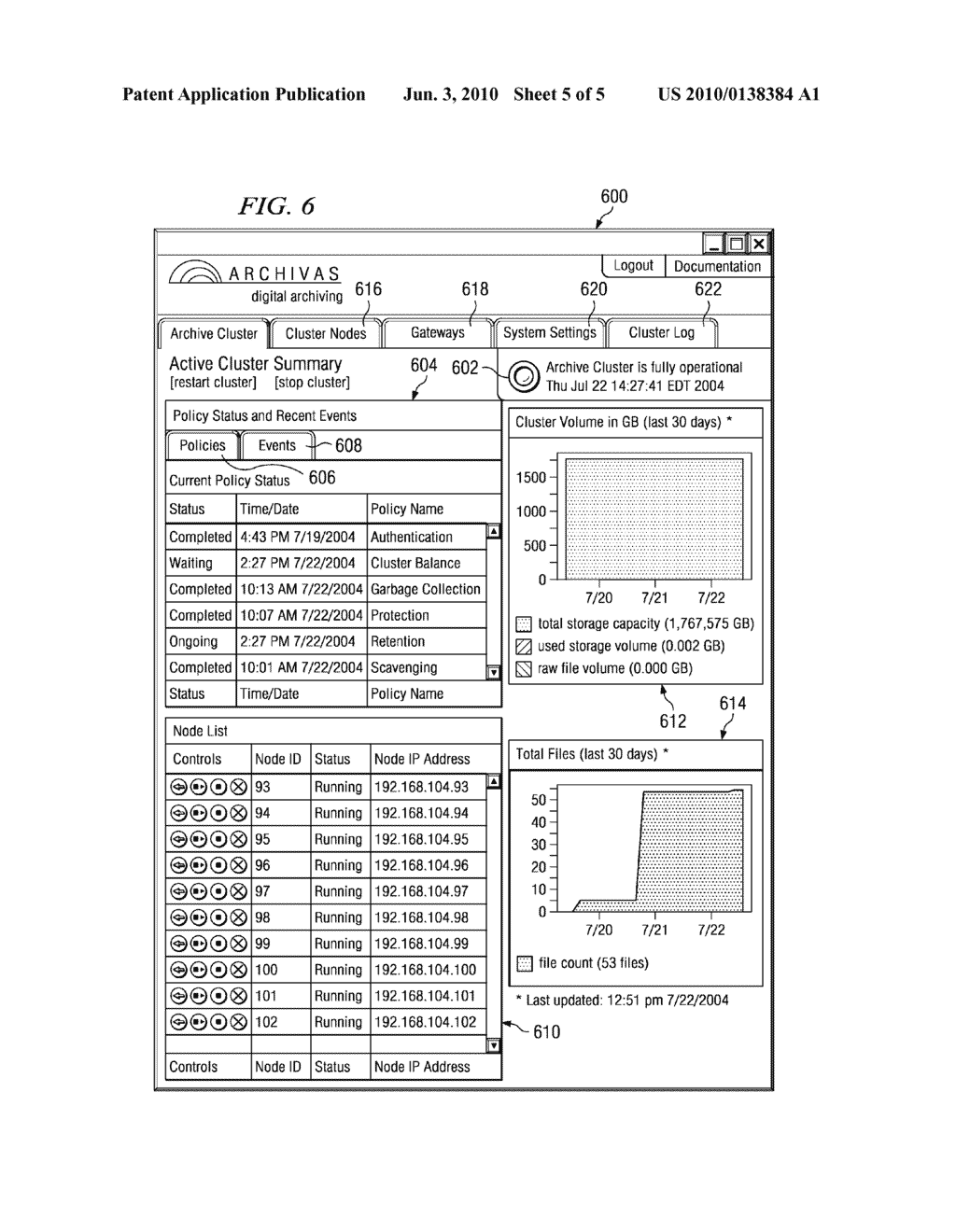 Policy-based management of a redundant array of independent nodes - diagram, schematic, and image 06