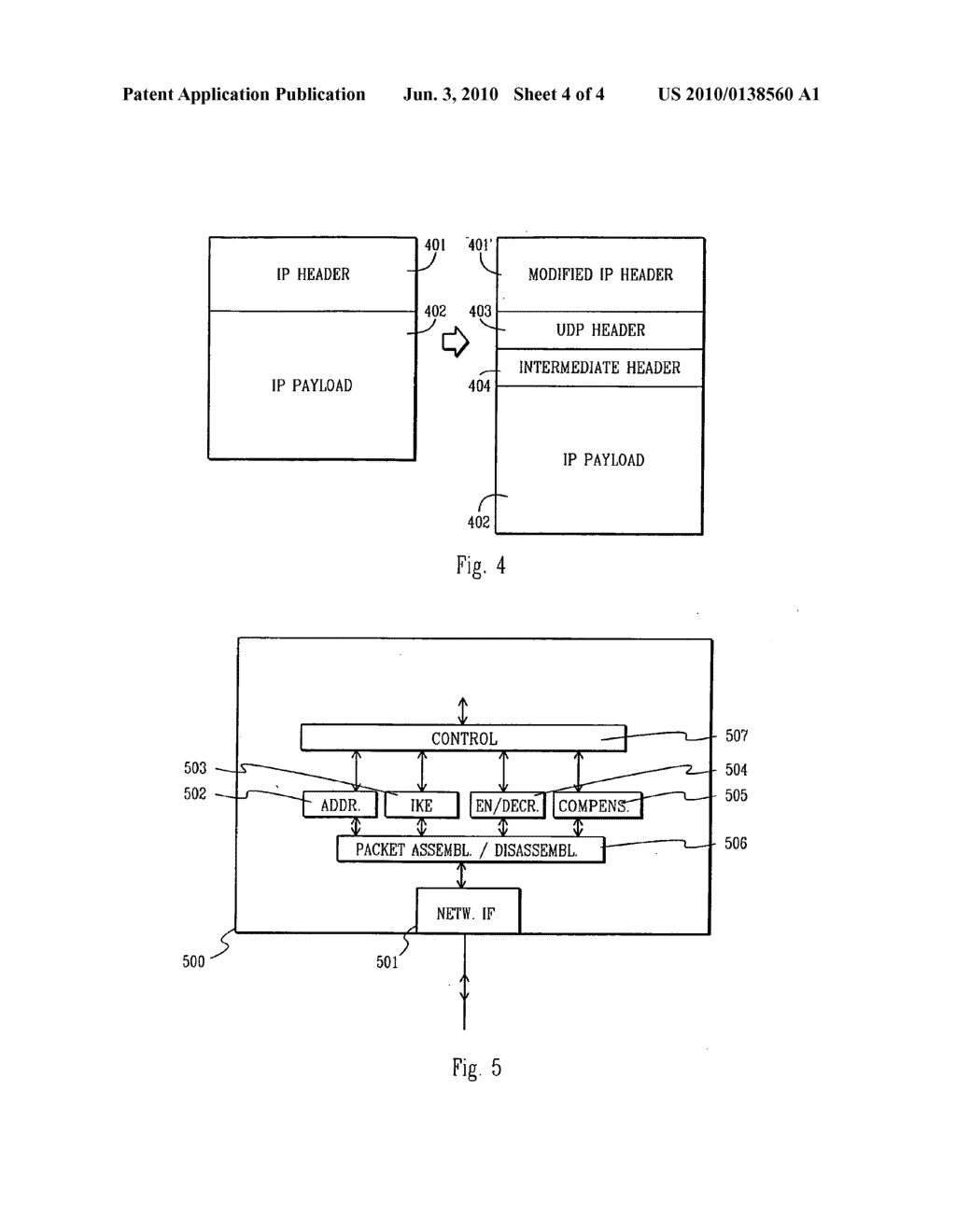 METHOD AND ARRANGEMENT FOR PROVIDING SECURITY THROUGH NETWORK ADDRESS TRANSLATIONS USING TUNNELING AND COMPENSATIONS - diagram, schematic, and image 05
