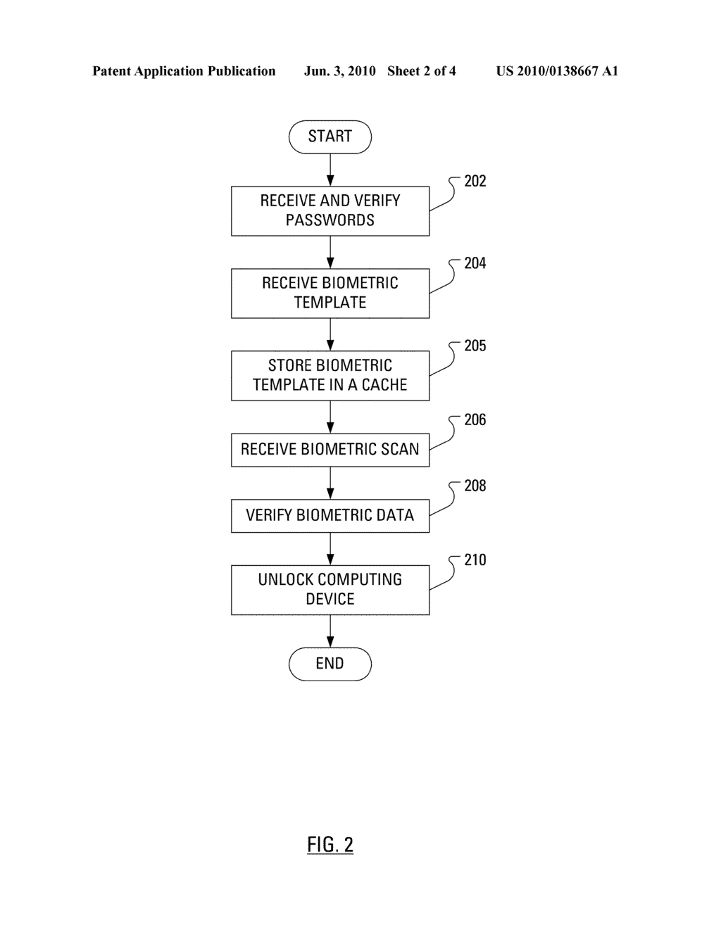 AUTHENTICATION USING STORED BIOMETRIC DATA - diagram, schematic, and image 03