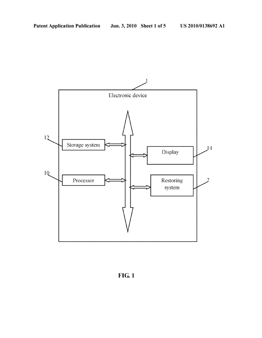 ELECTRONIC DEVICE AND METHOD FOR RESTORING FUNCTION SETTINGS - diagram, schematic, and image 02