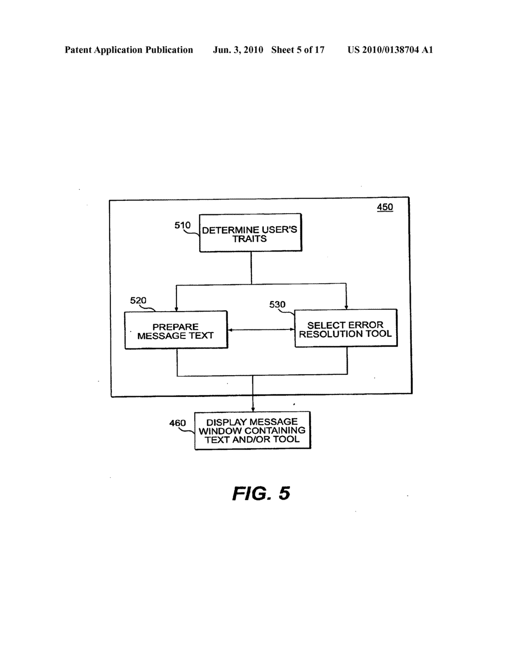 User interface messaging system and method permitting deferral of message resolution - diagram, schematic, and image 06