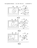 PORTABLE ELECTRONIC DEVICE WITH SPLIT VISION CONTENT SHARING CONTROL AND METHOD diagram and image