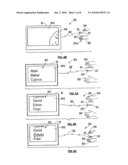 PORTABLE ELECTRONIC DEVICE WITH SPLIT VISION CONTENT SHARING CONTROL AND METHOD diagram and image