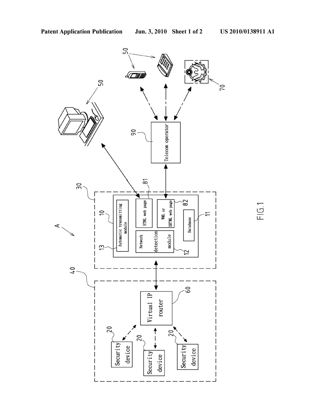 INTERNET-BASED AUTOMATIC SECURITY SYSTEM AND METHOD - diagram, schematic, and image 02