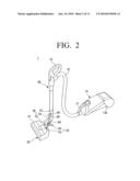 Vacuum cleaner for using in both upright form and canister form diagram and image