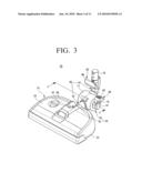 Vacuum cleaner for using in both upright form and canister form diagram and image