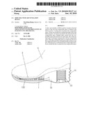 Shoe sole with air ventilation device diagram and image