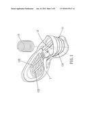 Shoe sole with air ventilation device diagram and image