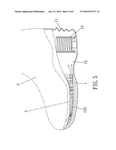 Shoe sole with air ventilation device diagram and image