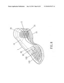 Shoe sole with air ventilation device diagram and image