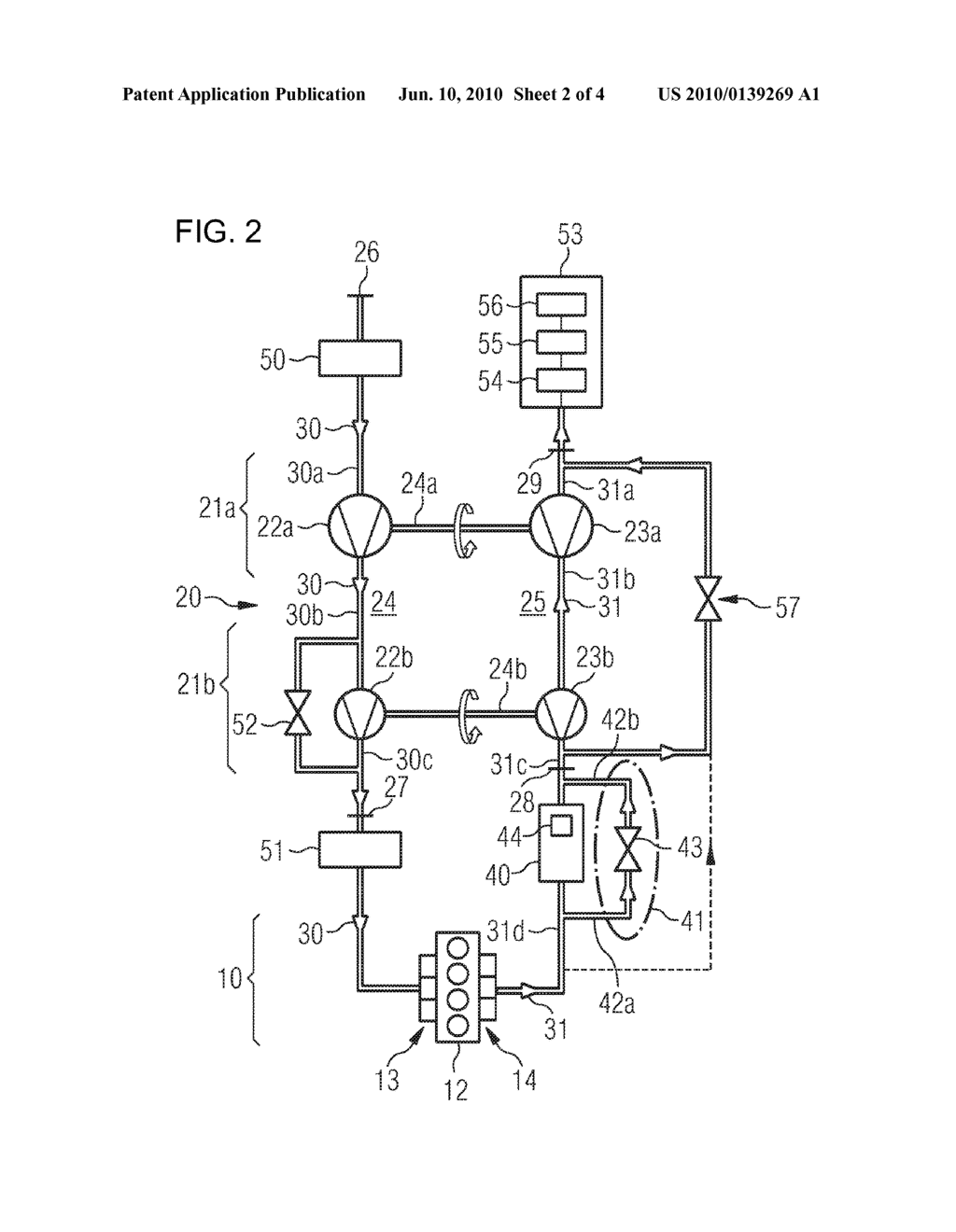 TURBOCHARGED INTERNAL COMBUSTION ENGINE AND METHOD - diagram, schematic, and image 03