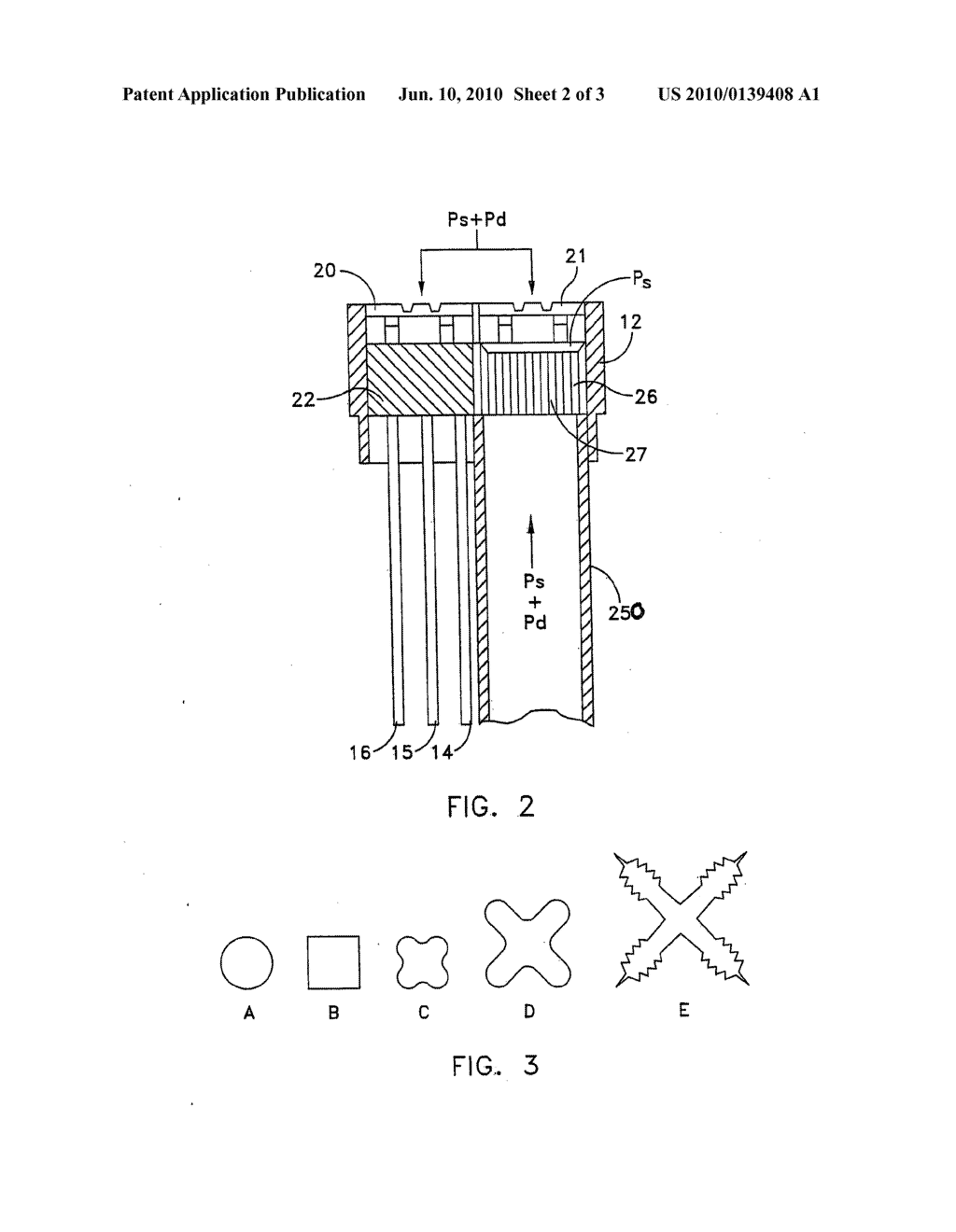 Low pass filter semiconductor structures for use in transducers for measuring low dynamic pressures in the presence of high static pressures - diagram, schematic, and image 03