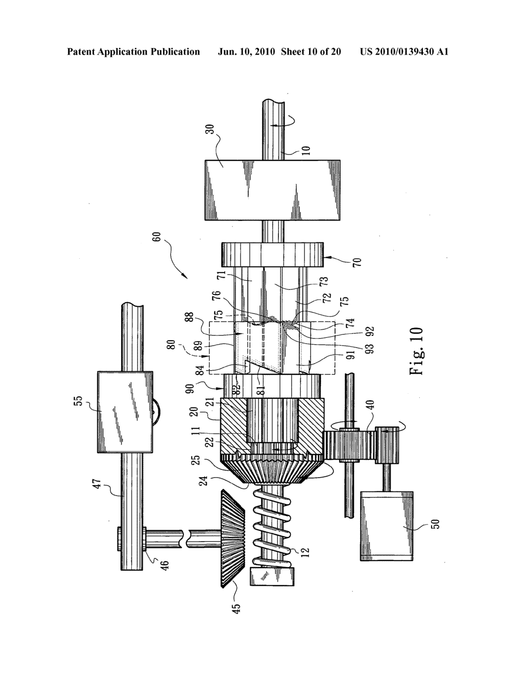 Power transmission switching mechanism for office machine - diagram, schematic, and image 11