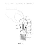 Car Gear Lever Assembly Having A Lighting or Blinking Effect diagram and image