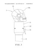 Car Gear Lever Assembly Having A Lighting or Blinking Effect diagram and image