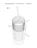 Root Beer Float Strainer and Method of Reducing Foam diagram and image