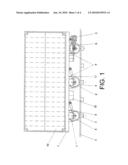 SYSTEM OF AUTOMATIC TRANSPORT OF GOODS, BY MEANS OF ELECTRIC PLATFORMS ON MONORAIL, WITH SIDE STABILIZER diagram and image